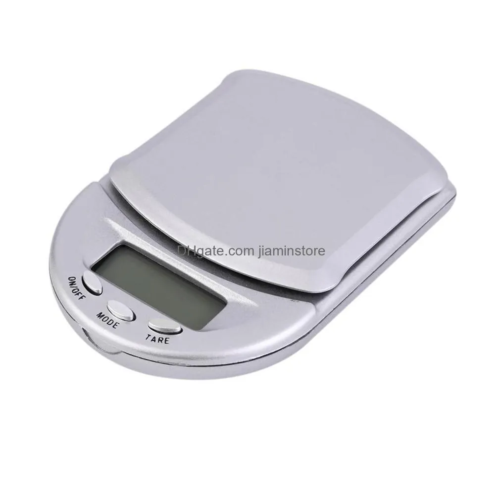 Scales Wholesale Digital Diamond Scale Mini Lcd Pocket Jewelry Gold Gram 500G/0.1G 100G/0.01 200G/0.01 Nce Weight Scales Drop Delivery Dh532