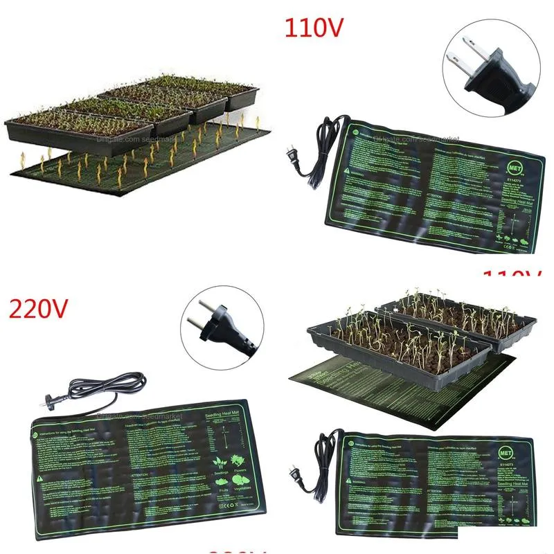 other garden supplies seedling heating mat 50x2550120cm waterproof plant seed germination propagation clone starter pad 110v220v