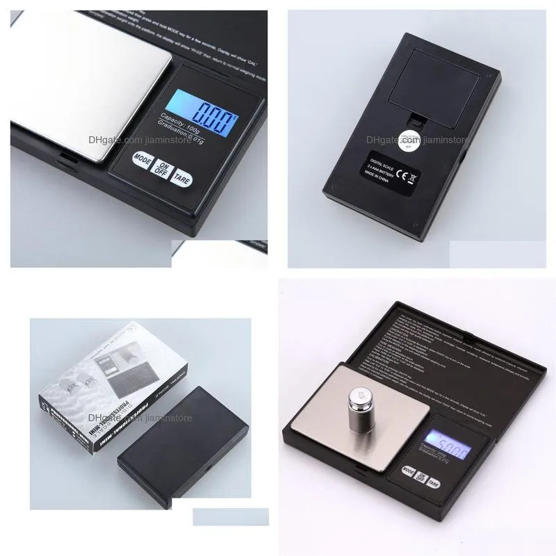 Scales Wholesale Mini Pocket Digital Scale 0.01 X 200G Sier Coin Diamond Gold Jewelry Weigh Nce Lcd Electronic Drop Delivery Jewelry J Dhh4S