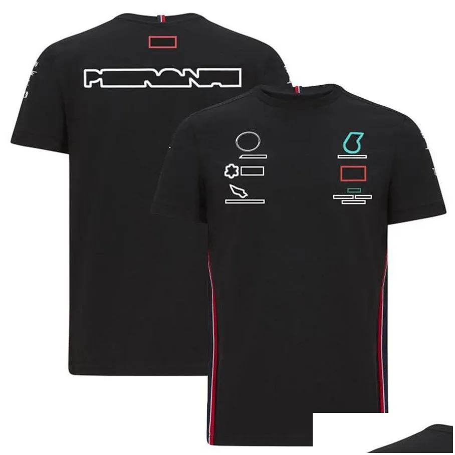 f1 t-shirt formula 1 t-shirt racing suit short-sleeved summer lapel polo shirt casual sports shirts women mens car logo t-shirt