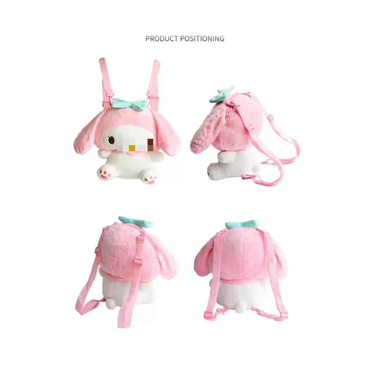 40cm plush toy kuromi chinchilla childrens cartoon backpack fashion modeling gift