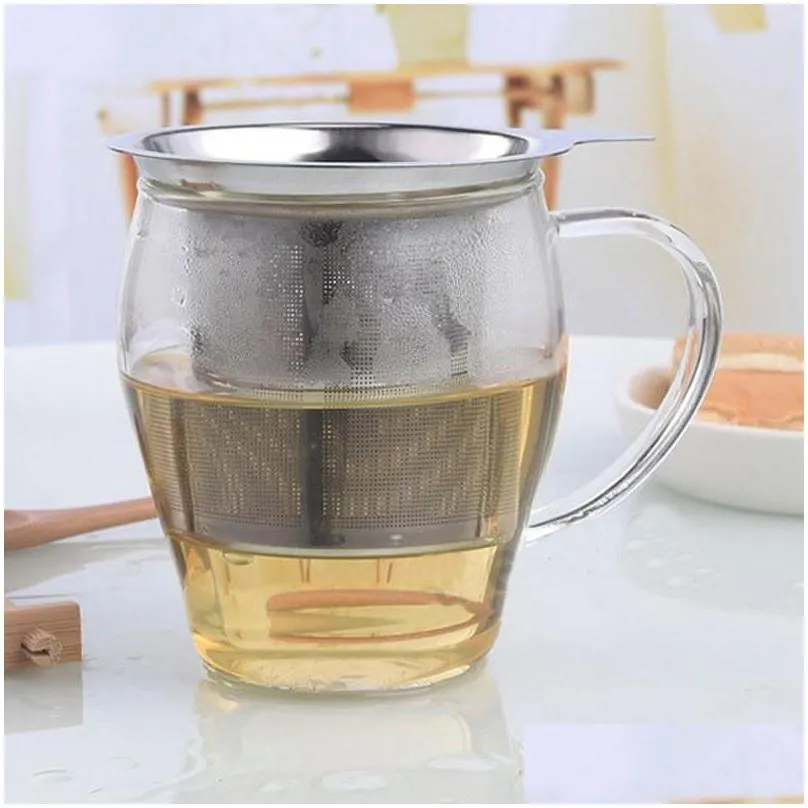 stainless steel mesh tea infuser good grade reusable tea strainer loose tea leaf filter metal teas strainers herbal spice filters