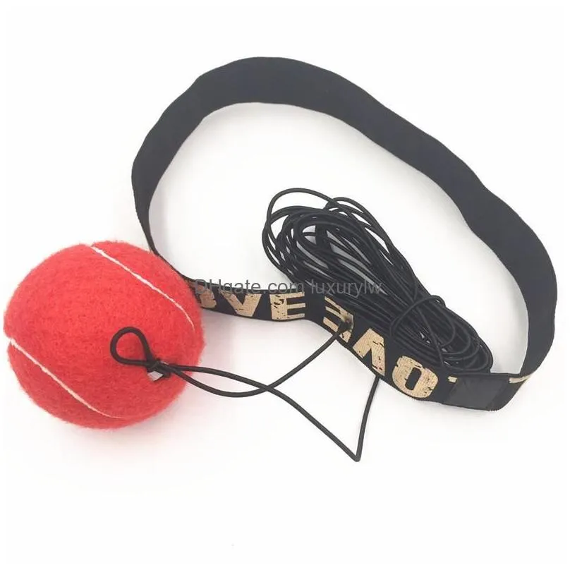 Punching Balls Fight Boxing Ball Equipment With Headband For Reflex Speed Training Red Drop Delivery Sports Outdoors Fitness Supplies Dhdlg