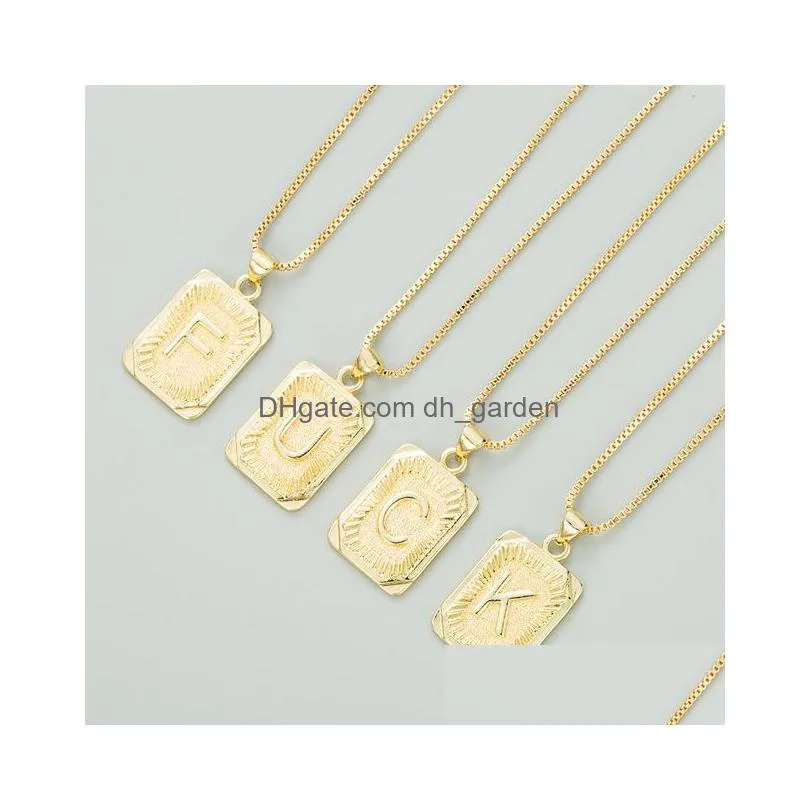 2021 new fashion az letter neckaces for women alphabet initial necklace gold silver plated pendant for women jewelry best friend gift