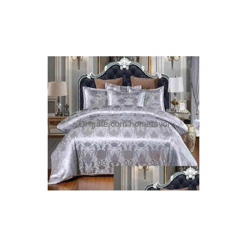 jacquard bedding set single queen king size duvet cover set bed linen quilt