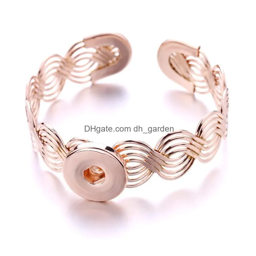 20pcs / batch fashion snap on bracelet bopunk style jewelry high quality diy button bracelet for men and women jewelry
