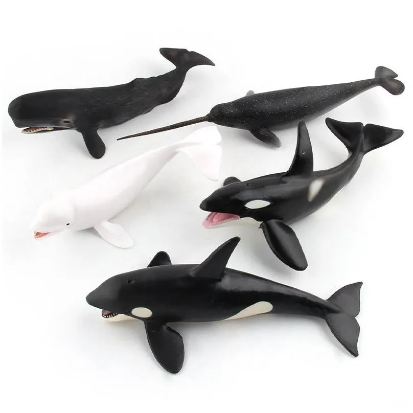 whale model toy 9 solid model marine animals big size high simulation for kid cognitive teaching kid gift ornament orcinus orca shark whale humpback pottwal