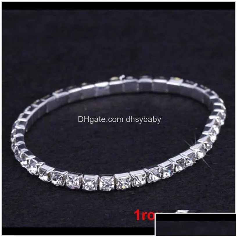 gold name bracelet jewelry 12 pieces lots 110 row sier bracelets crystal rhinestone elastic bridal bangle bracelet stretch wholesale