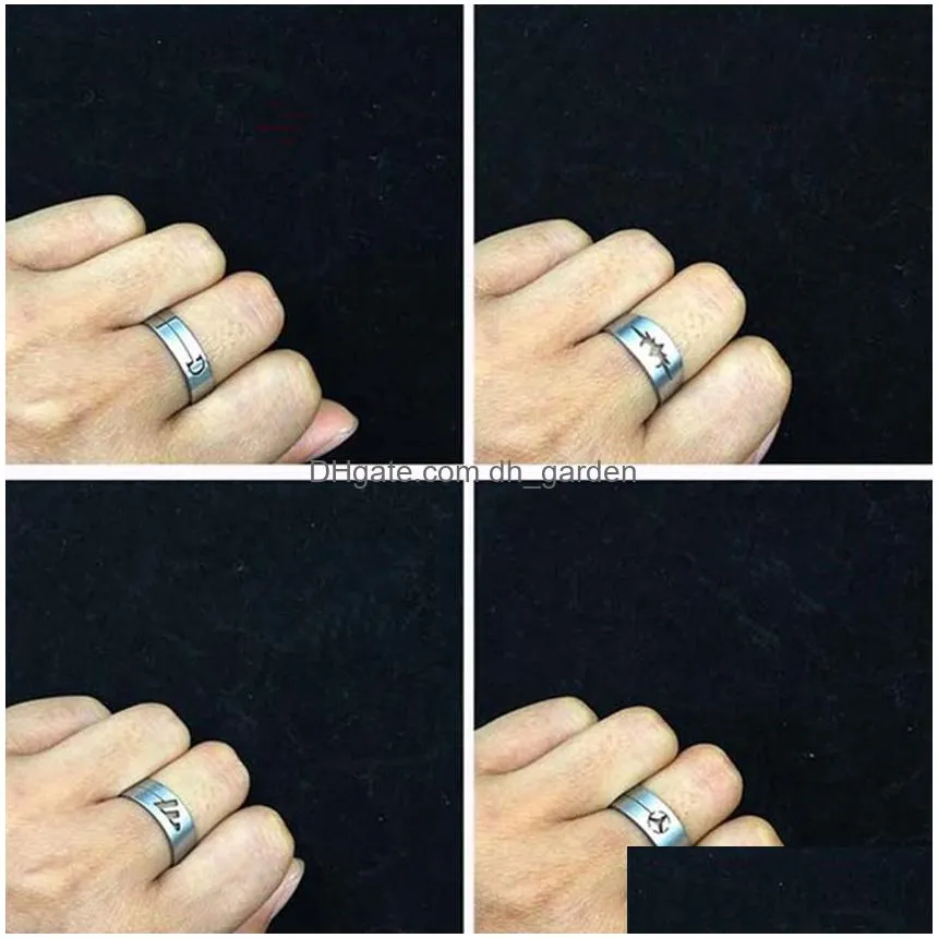 50pcs/lot stainless steel hollow ring fashion silver color finger ring jewelry for men women gift mixed style