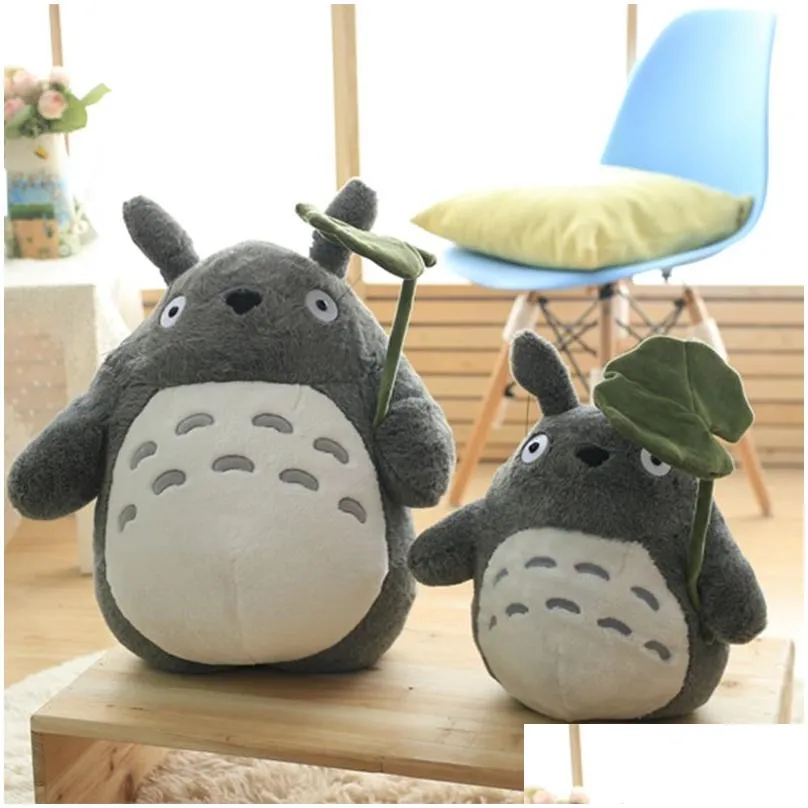 30-70cm cute anime girl kids large size soft pillow totoro plush toy doll children birthday gift cartoon home