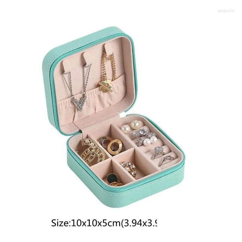 storage boxes pink jewelry organizer box ring earrings jewel jewlery juwellery case makeup cosmetic stand wholesale bulk accessories