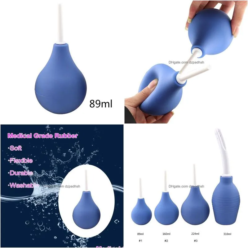 medical grade rubber enema bulb environmental enema cleaning container anal vagina cleaner douche for male female