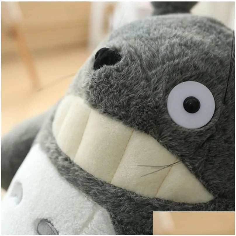 30-70cm cute anime girl kids large size soft pillow totoro plush toy doll children birthday gift cartoon home