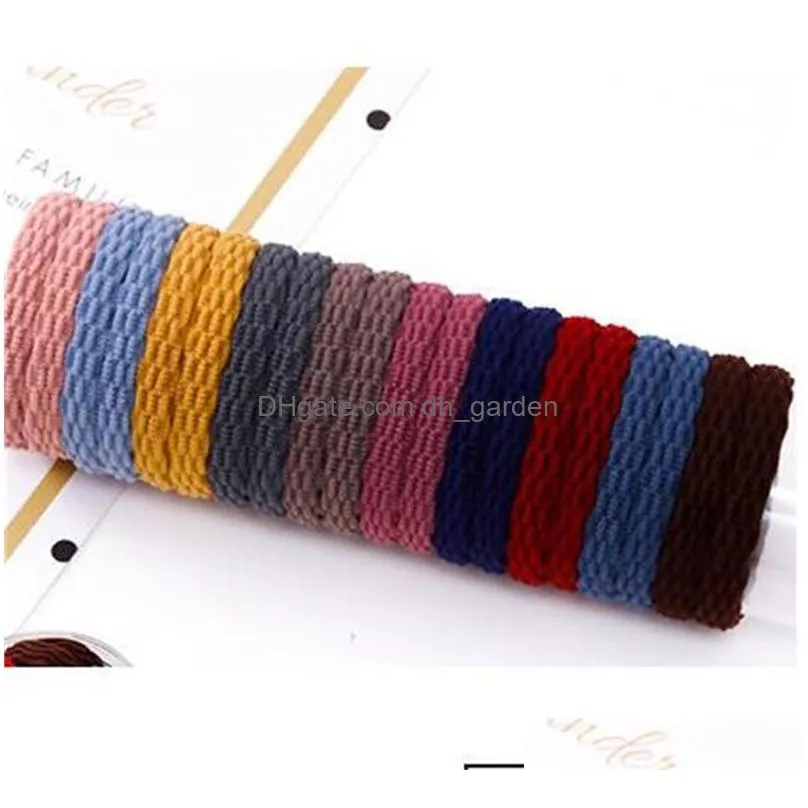 high elasticity hair rubber bands string jewelry adult women jointless bold coiling hairrope cute simplicity headrope ornaments 0 9cs