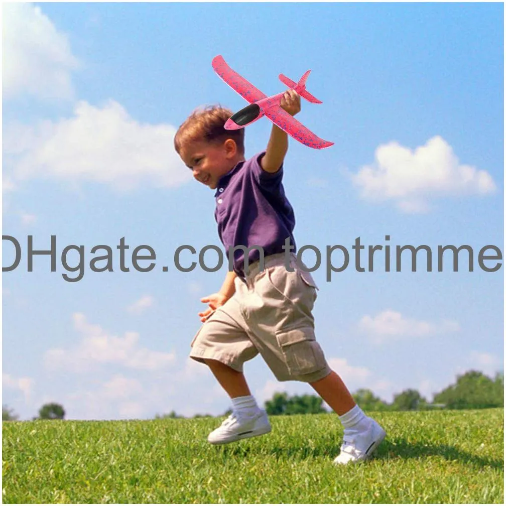 foam airplane toys 12.4 throwing foam plane 3 flight mode glider plane flying toy for kids gifts for 3 4 5 6 7 year old boyandgirl outdoor sport toys birthday party favors foam airplane