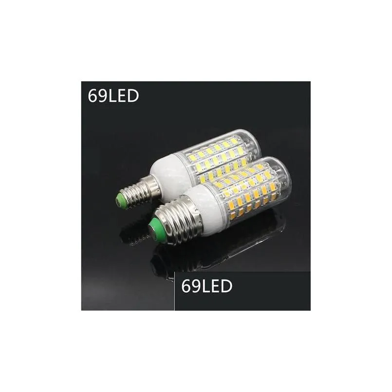 Led Bulbs E27 E14 24W Smd5730 Led Lamp 7W 12W 15W 18W 220V 110V Corn Lights Bbs Chandelier 36 48 56 69 72 Leds Drop Delivery Lights Li Dhpcc