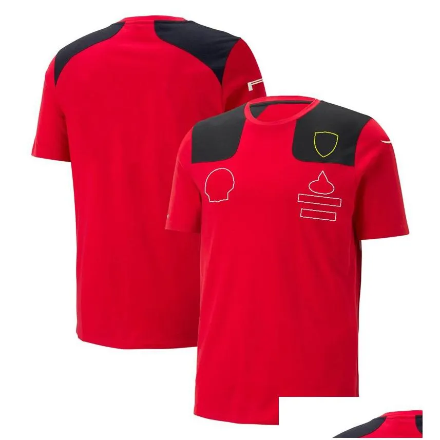2023 season racing sportswear men and women summer fans shirt plus size clothing short sleeve f1 team t-shirt