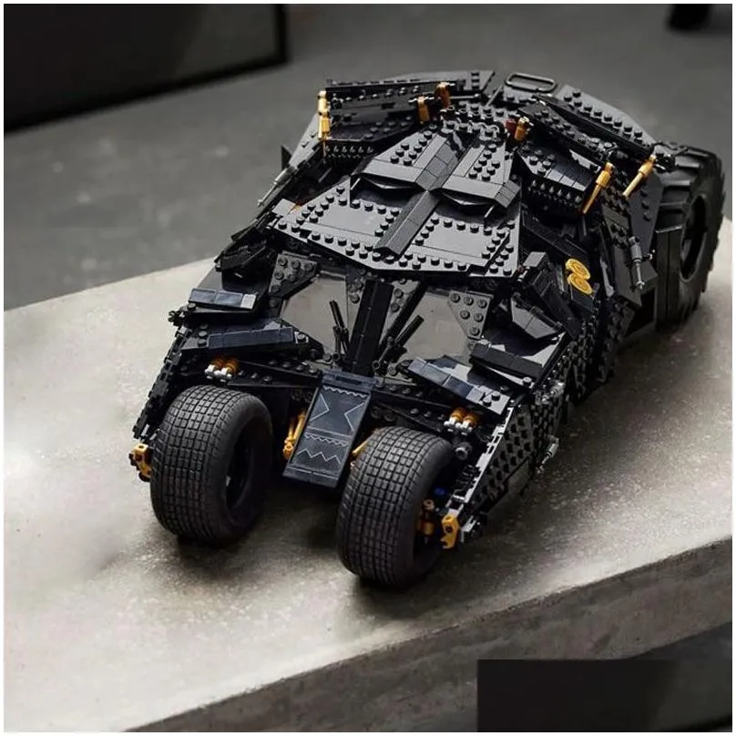 Blocks Blocks 2049 Pellets Bricks The Batmobile Tumbler Batpod Motorcycle Set Model Building Boys 76240 Gifts Kids Toys For Children 2 Dheer