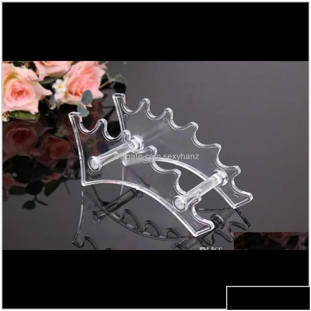 plate holder stand packaging jewelry plastic 6 booths e cig electronic cigarette lip gloss lipstick makeup pen display s