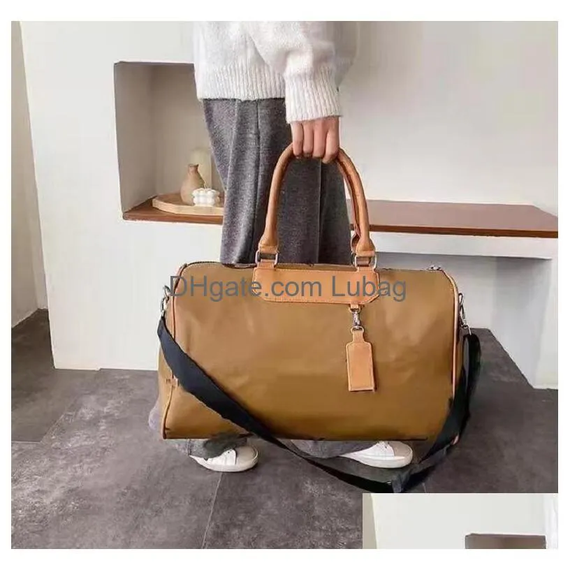 designers fashion duffel bags luxury men female commerce travel bags leather handbags large capacity holdall carry on luggage overnight weekender