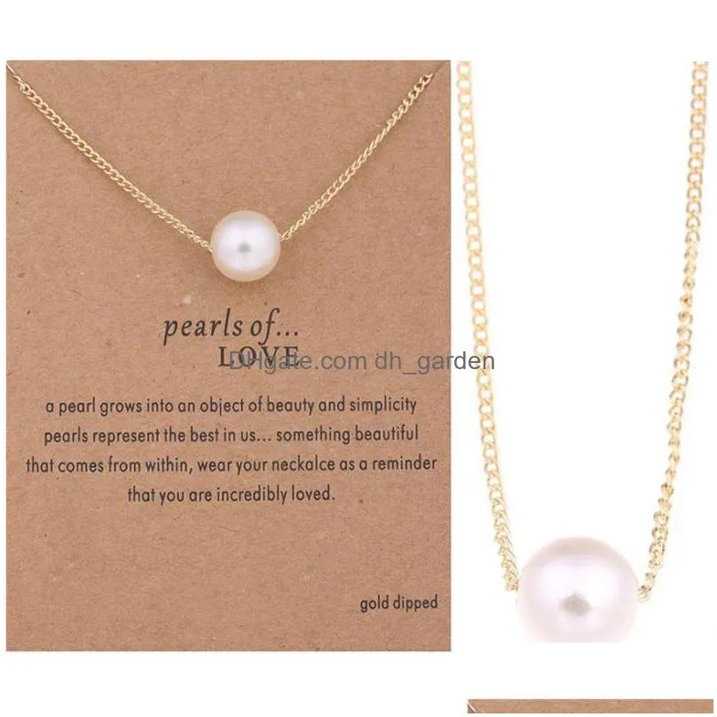 wholesale 50 pieces / bag exquisite pearl pendant necklace suitable for ladies jewelry of friends party and wedding site