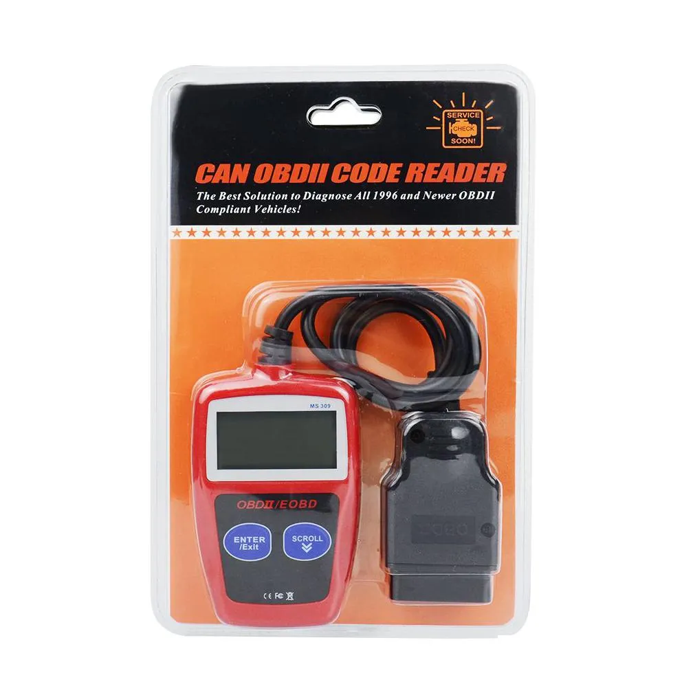 vehicle tools ms309 obdii obd2 eobd car diagnostic scanner code reader scan auto tool