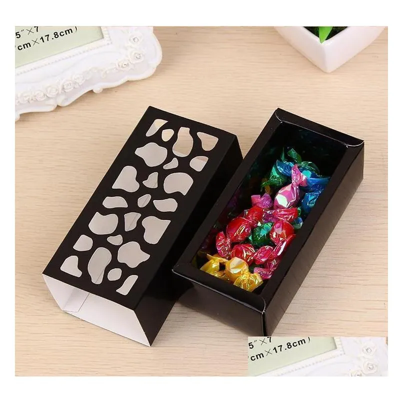 hollow macaron box cupcake container valentine chocolate packing baking package macaron packing paper cake boxes 4x6x13cm