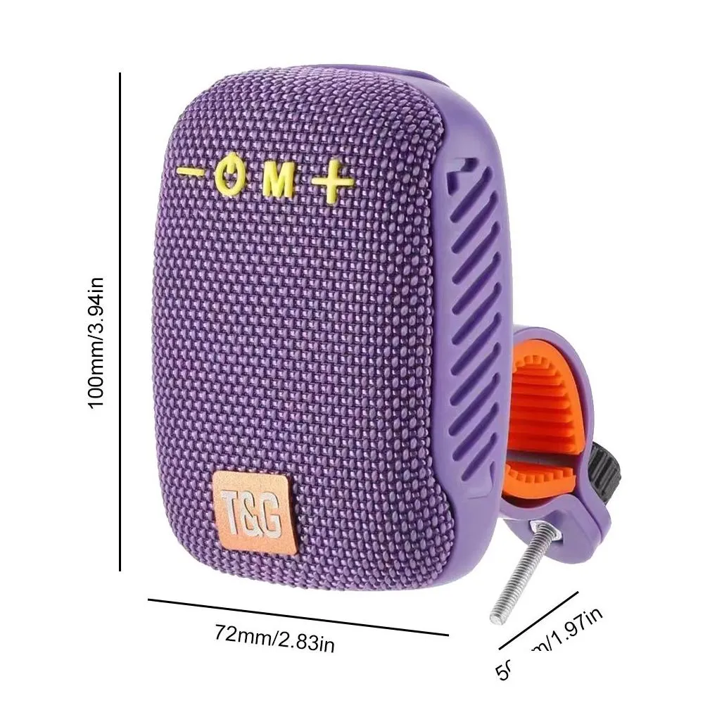 Portable Speakers Tg392 Outdoor Bicycle Wireless Bluetooth Speaker Portable Sound Box Waterproof Subwoofer Fm Radio Hands- Call Drop D Dhfyl