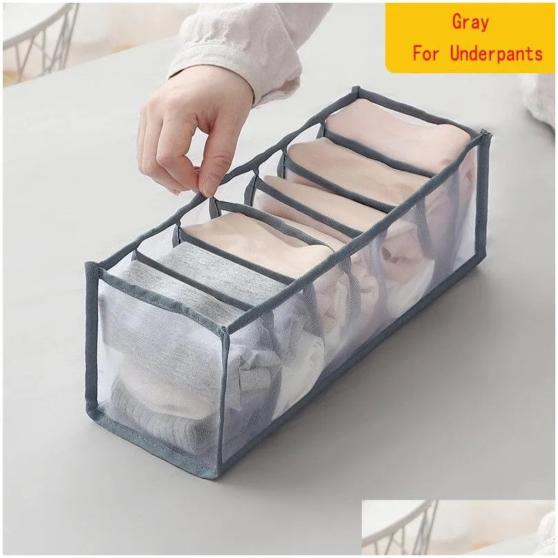 Foldable Drawer Bedroom Closet Organizer for Socks Underwear Organizador Storage Box Bra Divider Rangement Boxes