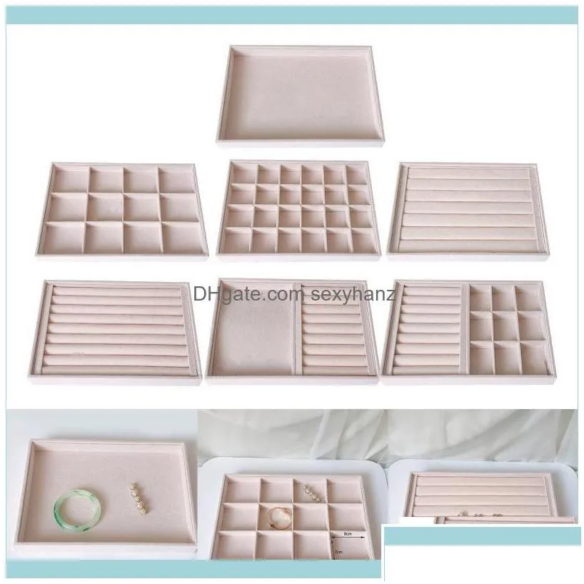 microfiber jewelry pouch wholesale beige veet jewelry trays organizer display adn storage felt earring box ring holder pouches bags