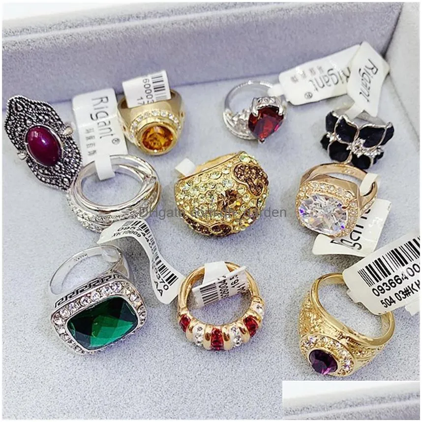 exaggerated super flash color zirconium animal ring luxury super flash gem retro hand ring  ring