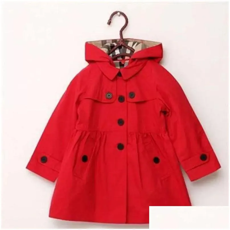  baby kid coat children039s wear girl trench jacket autumn princess solid medium length single breasted windbreaker baby coats clothing size height