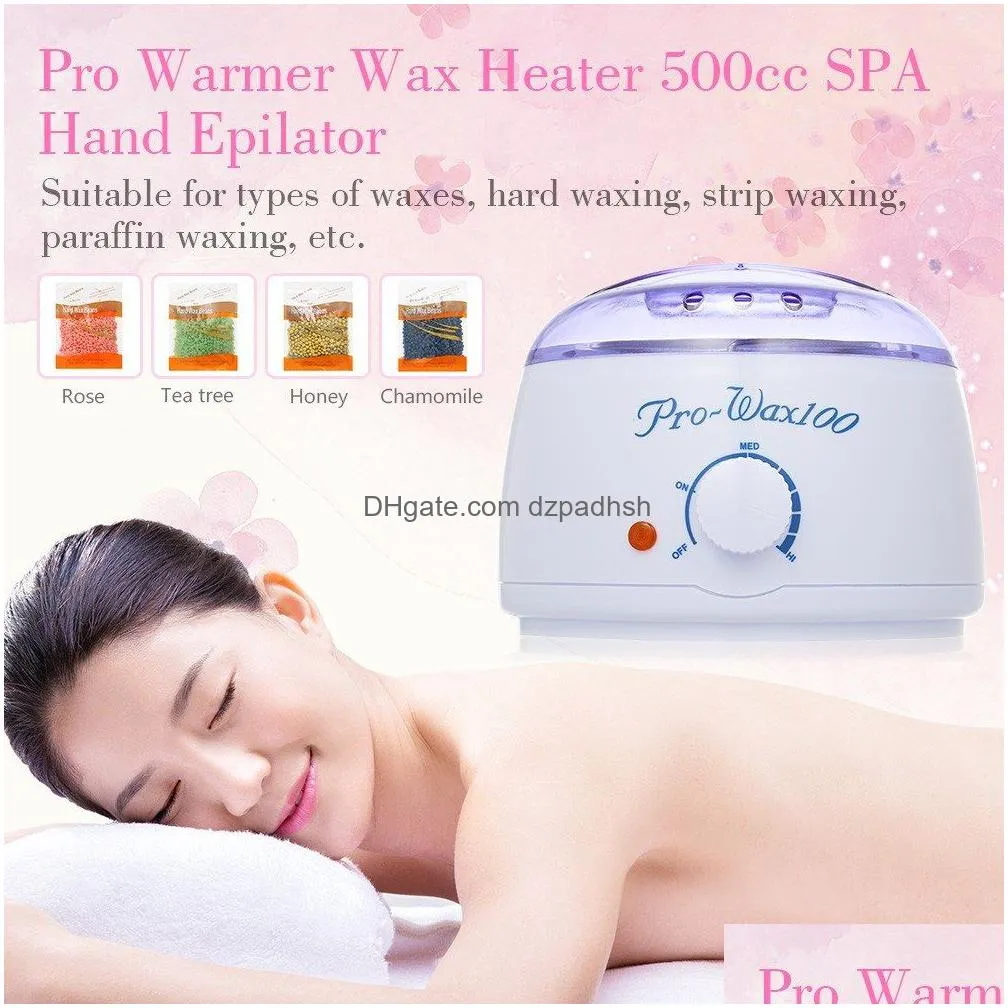 pro warmer wax heater 500cc spa hand epilator feet paraffin heater body depilatory hair removal tool bean kit