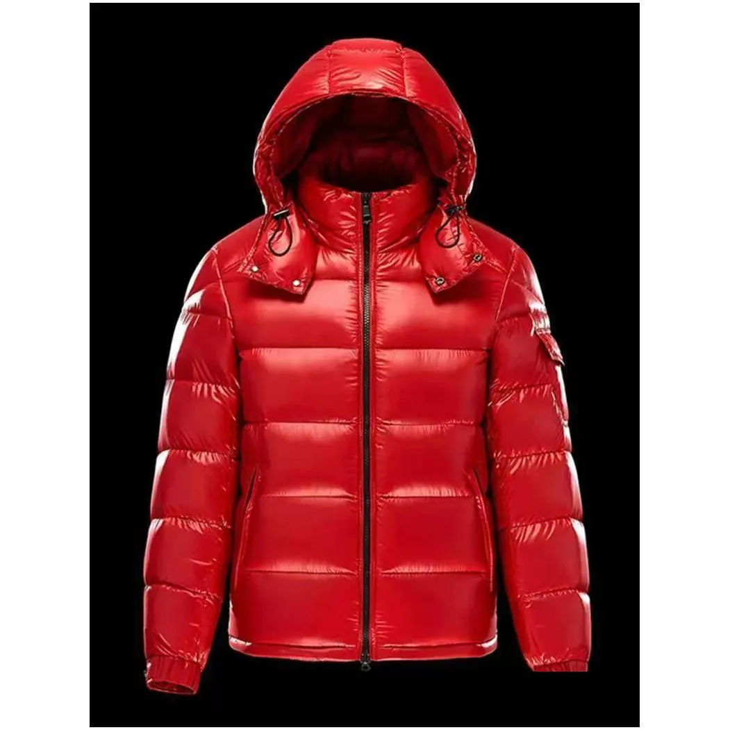 designer mens jacket shiny matte winter windproof warm down jacket hooded jackets couple sweatshirts hip hop trench coat asian size