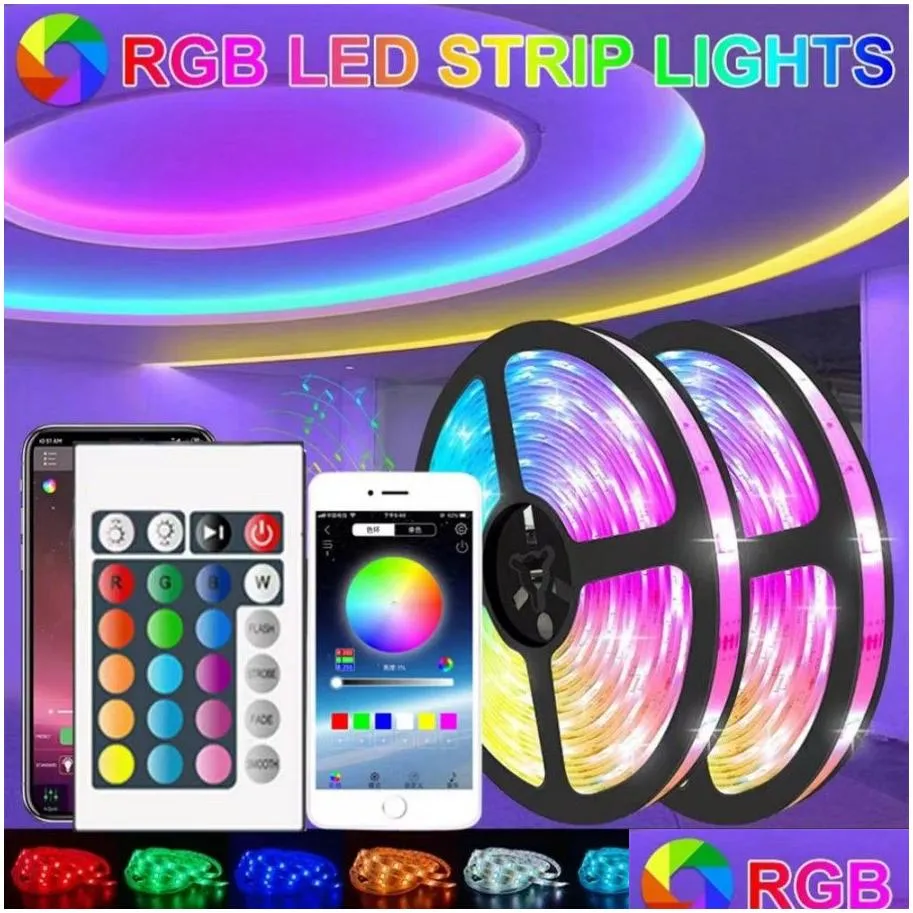 led strip 15 20 meters outdoor wifi alexa 5050 5v rgb tape led lights for room kitchen bar backlight decoration