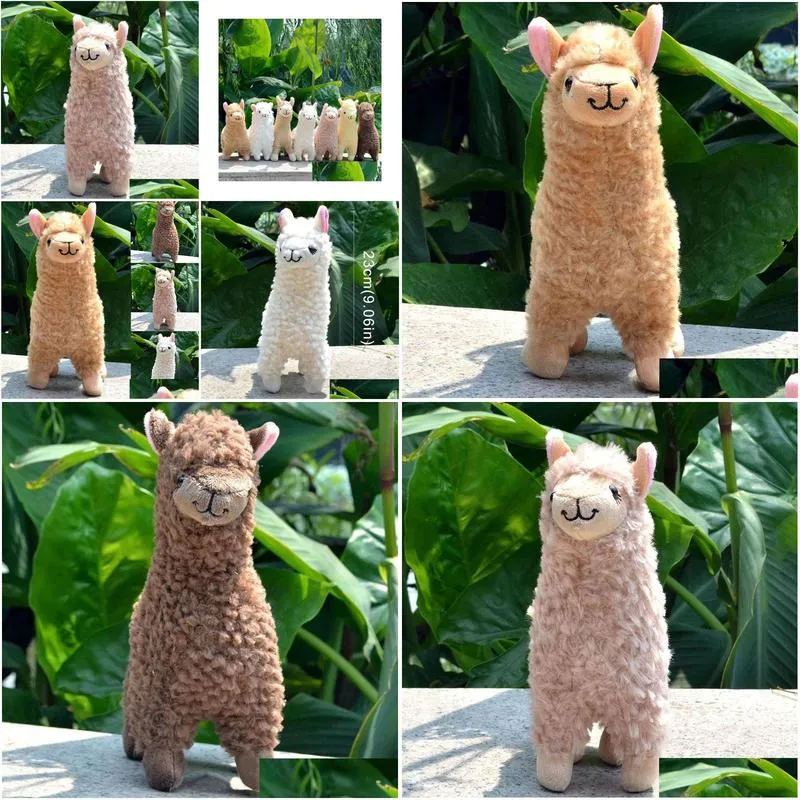 kawaii alpaca plush toys 23cm arpakasso llama stuffed animal dolls japanese plush toy children kids birthday christmas gift