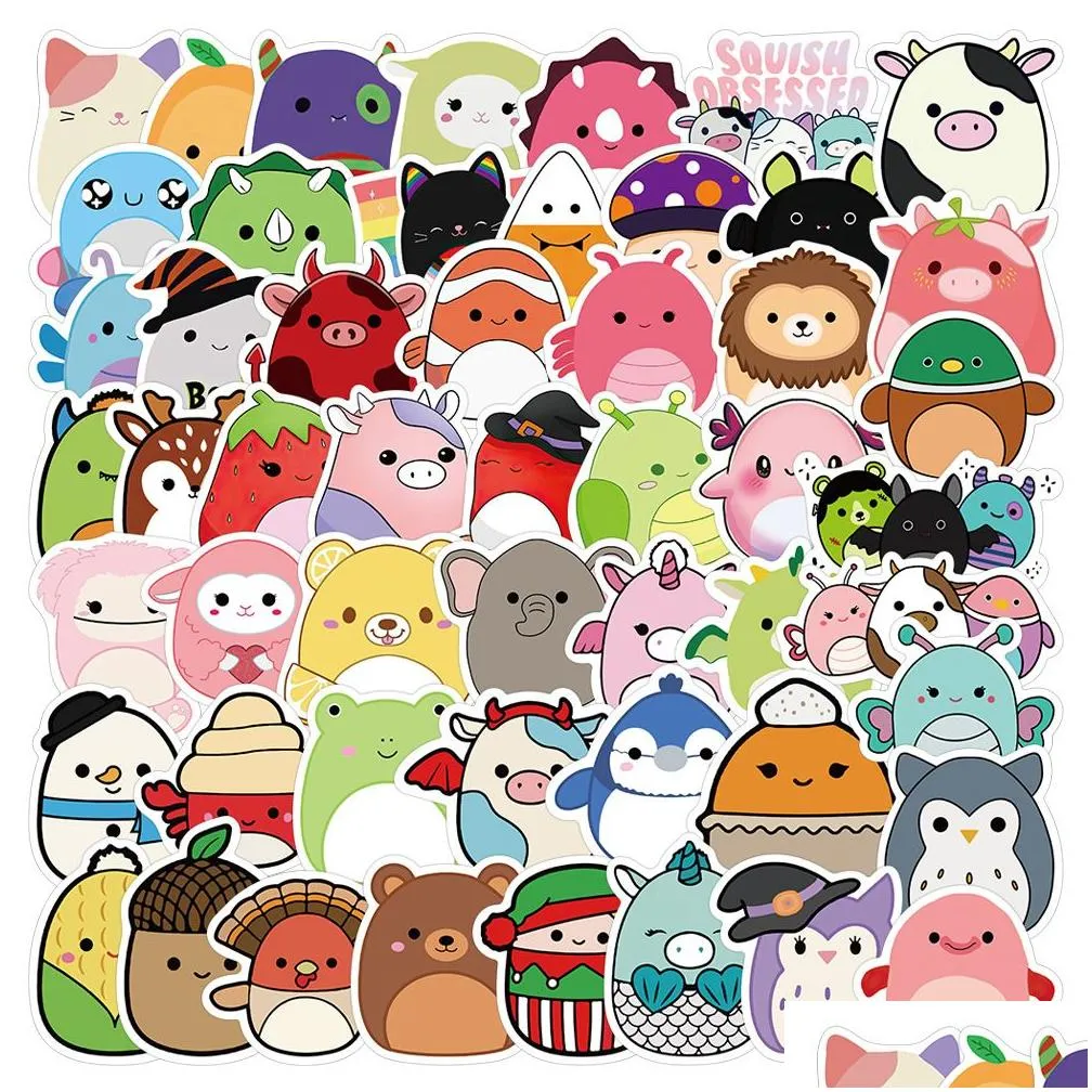 50pcs colorful skateboard stickers for car laptop ipad bicycle motorcycle helmet ps4 phone kids toys diy decals pvc water bottle decor