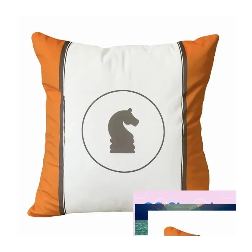 top letter designer pillow bedding home room decor pillowcase couch chair sofa orange car thick cashmere cushion multisize men women