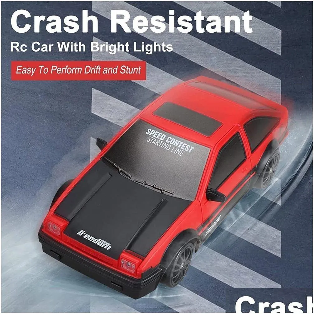 electricrc car 2.4g drift rc car 4wd high speed rc drift car toy remote control gtr model ae86 vehicle car rc vehicle toy for children gifts