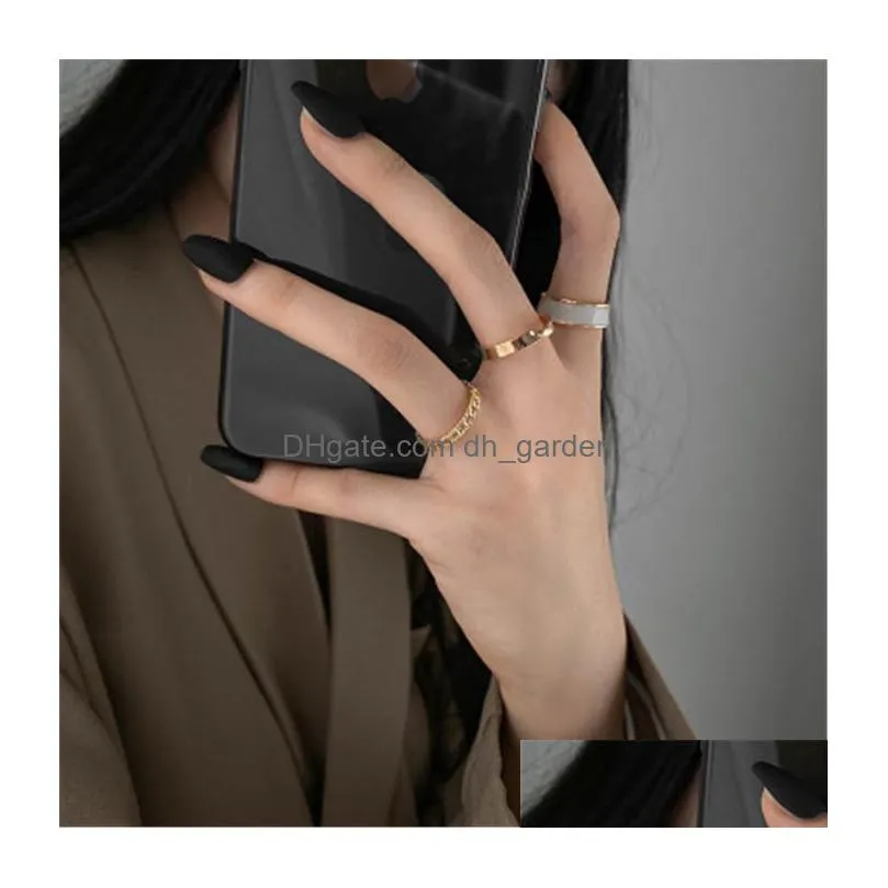 wholesale 13 styles of three piece combination ring light luxury temperament gold adjustable ring womens jewelry 001