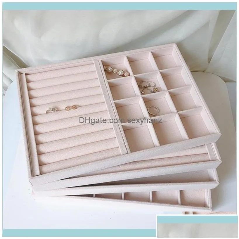 microfiber jewelry pouch wholesale beige veet jewelry trays organizer display adn storage felt earring box ring holder pouches bags