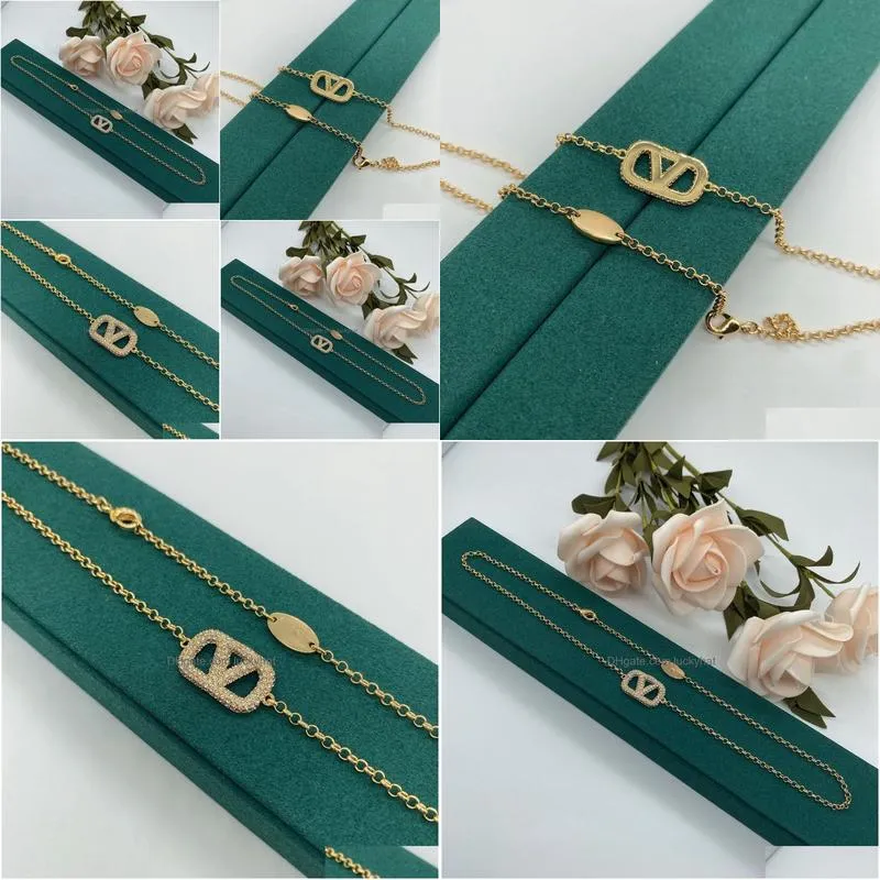 Pendant Necklaces Designer Design Fashion Personality Atmosphere Womens Necklace Pendant Paired With Minimalist Gift Box Drop Delivery Dhxhn