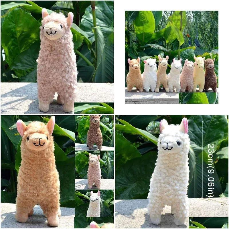 kawaii alpaca plush toys 23cm arpakasso llama stuffed animal dolls japanese plush toy children kids birthday christmas gift