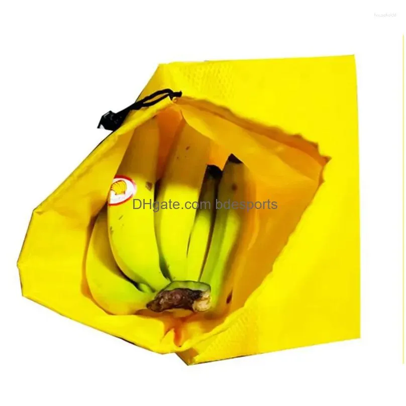 Storage Bags Storage Bags 2 Pcs Agrictural Products Travel Cloth Produce Fruit Protection Package Shopper Tote Drop Delivery Home Gard Dhvxl