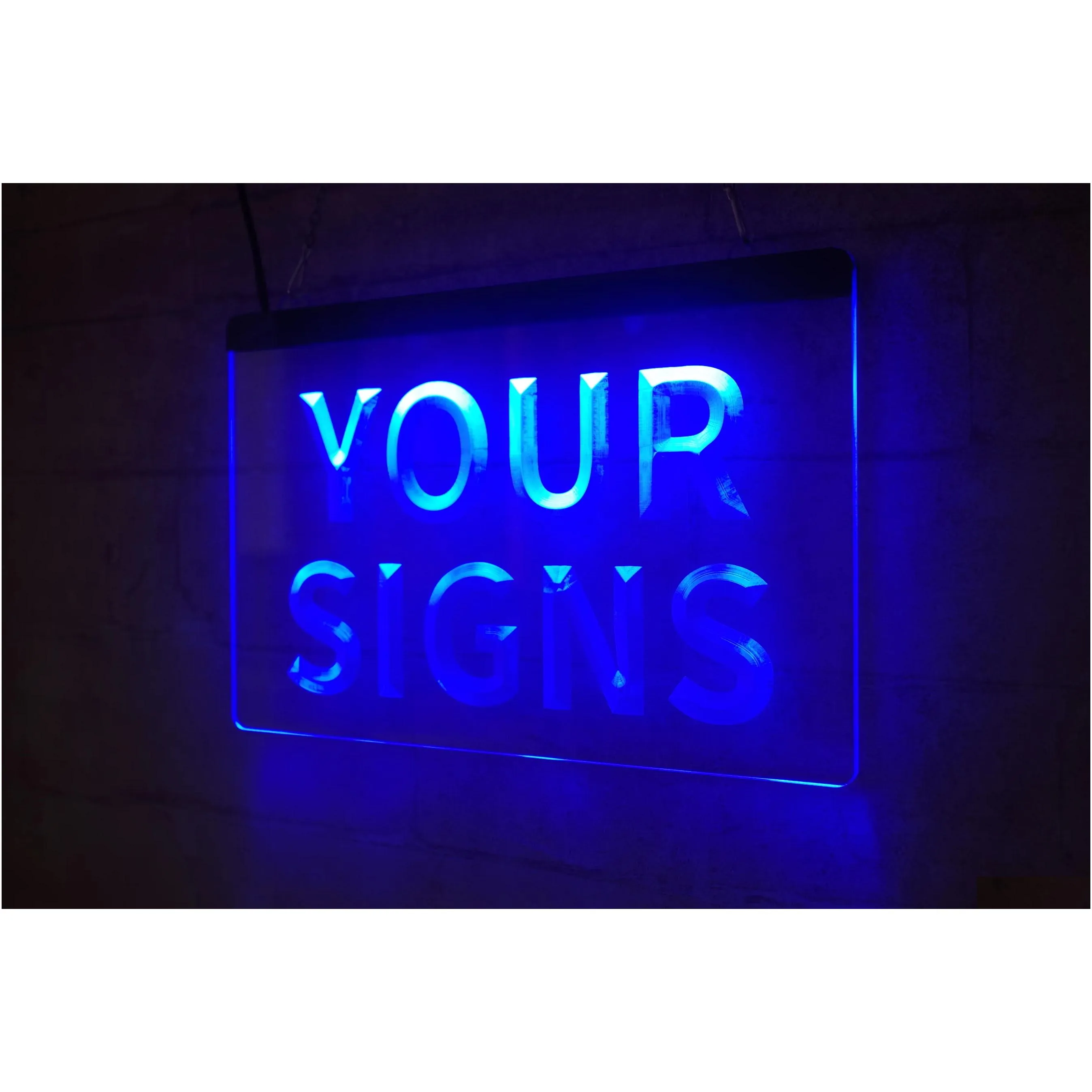 Other Indoor Lighting Your Signs Led Strip Lights Light Sign Night Custom Design Drop 3D Engraving Wholesale Home Decoration Shop Bar Dhz7A