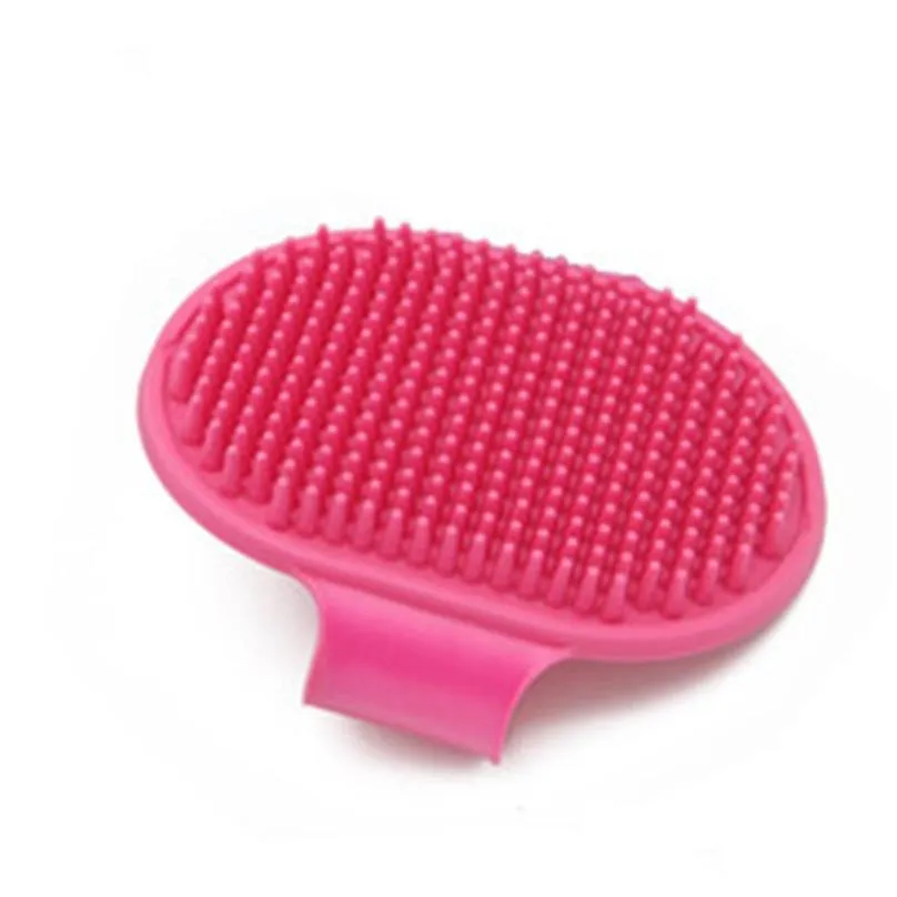 dog bath comb silicone spa pet combs shampoo massage brush shower hair removal for cleaning the animals bodies ysj63