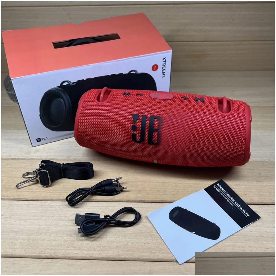 Portable Speakers Xtreme 3 Speaker Wireless Bluetooth 5.0 Portable Waterproof Sports Bass Outdoor Jbls Speakers Stereo Drop Delivery E Dhxq9