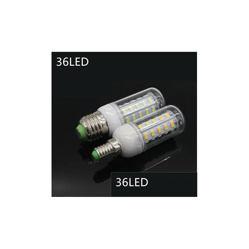 Led Bulbs E27 E14 24W Smd5730 Led Lamp 7W 12W 15W 18W 220V 110V Corn Lights Bbs Chandelier 36 48 56 69 72 Leds Drop Delivery Lights Li Dhpcc