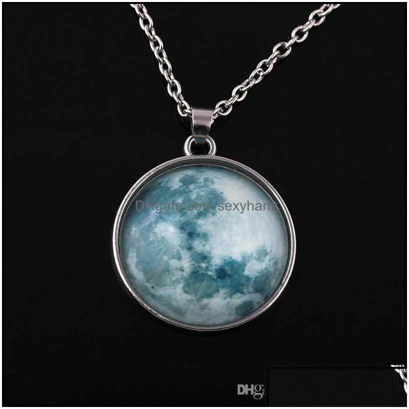 pendant necklaces pendants jewelry new arrivals glow in the dark neba leather necklace galaxy astronomy space universe milky way