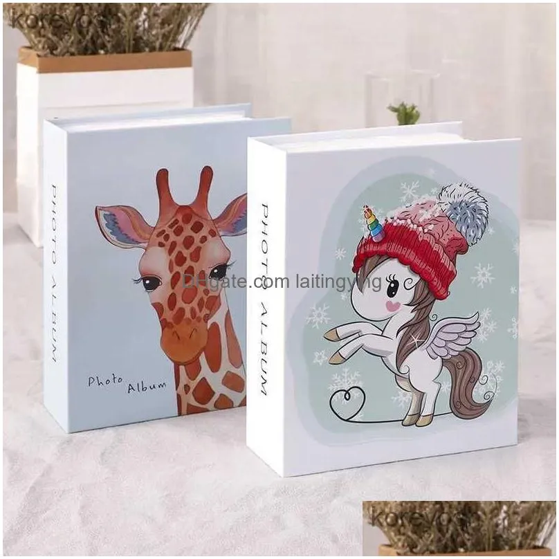 albums books cartoon 100 pockets 6 inch p o album picture storage frame for kids children gift scrapbooking picture case p o
